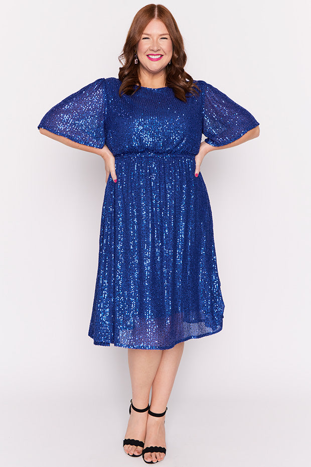 Tinsley Cobalt Sequins Dress – Cobalt Sequins sequin dress