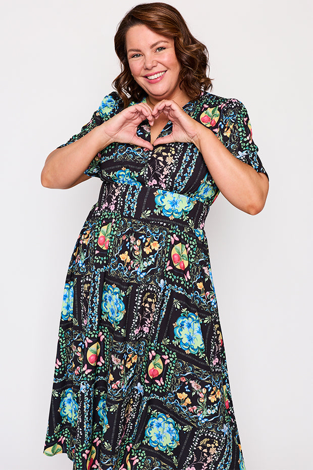 Imogen Gilded Garden Dress – Gilded Garden midi dress