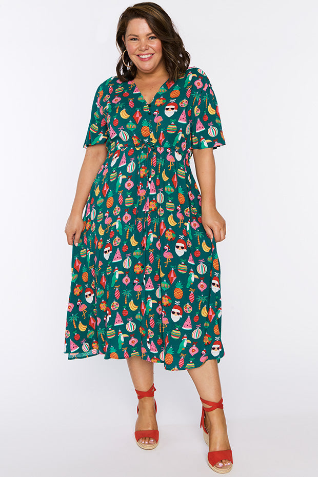 Michelle Christmas Vacation Dress – Christmas Vacation midi dress