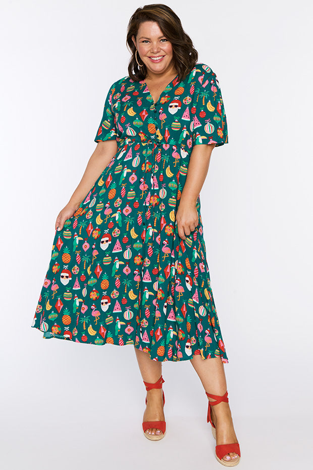 Michelle Christmas Vacation Dress – Christmas Vacation midi dress