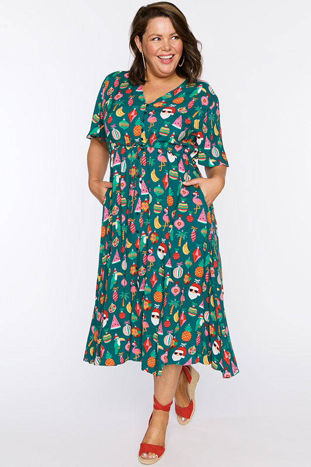 Michelle Christmas Vacation Dress – Christmas Vacation midi dress