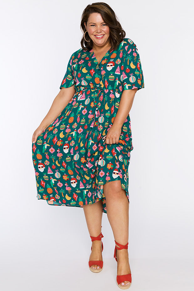 Michelle Christmas Vacation Dress – Christmas Vacation midi dress