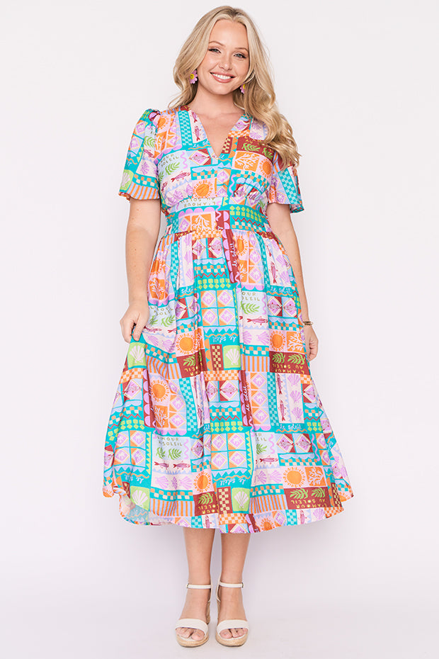 Evie Love In The Sun Dress – Love In The Sun midi dress
