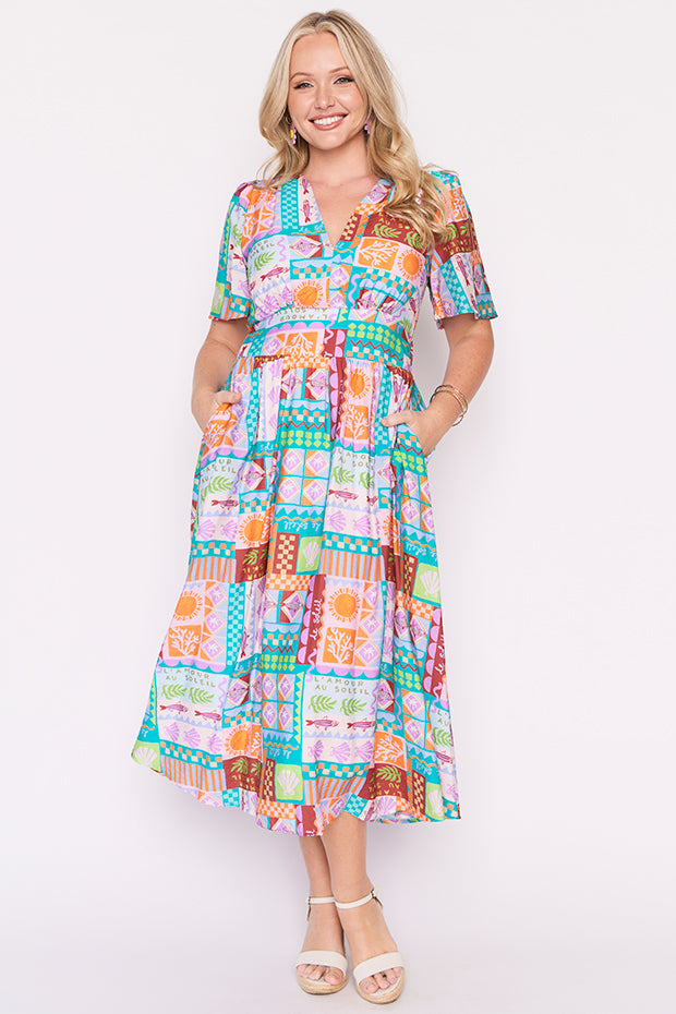 Evie Love In The Sun Dress – Love In The Sun midi dress