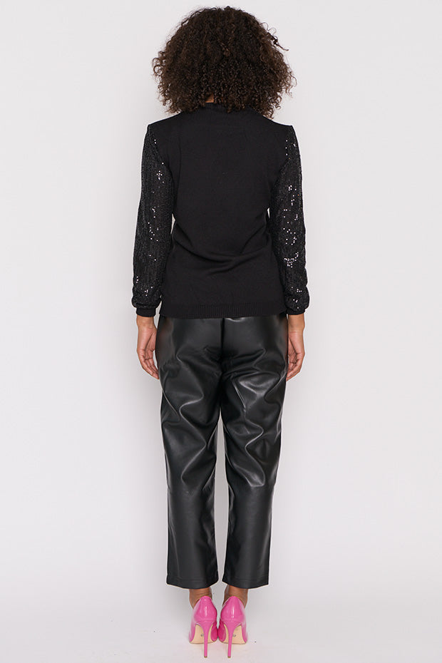 Larrah Black Jumper – Black knit jumper
