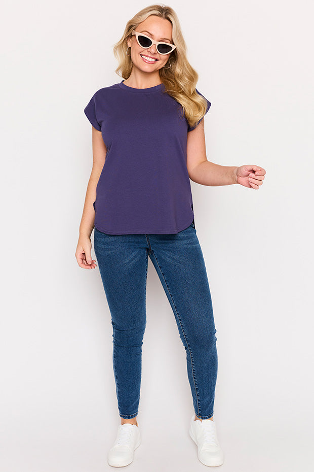 Milano Navy Top – Navy loose top