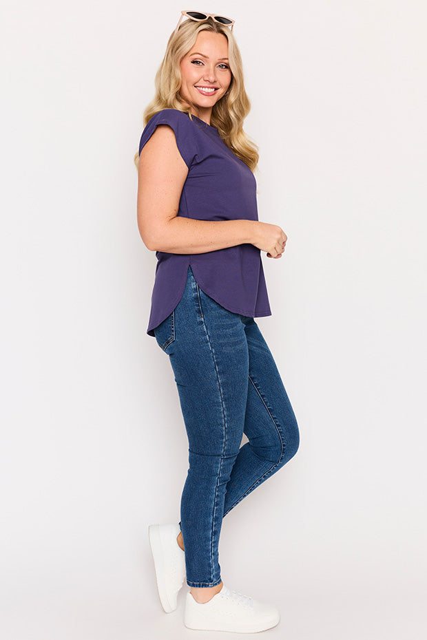 Milano Navy Top – Navy loose top