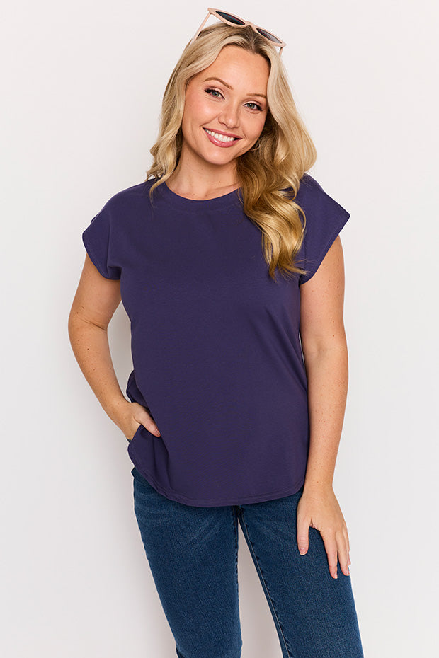 Milano Navy Top – Navy loose top