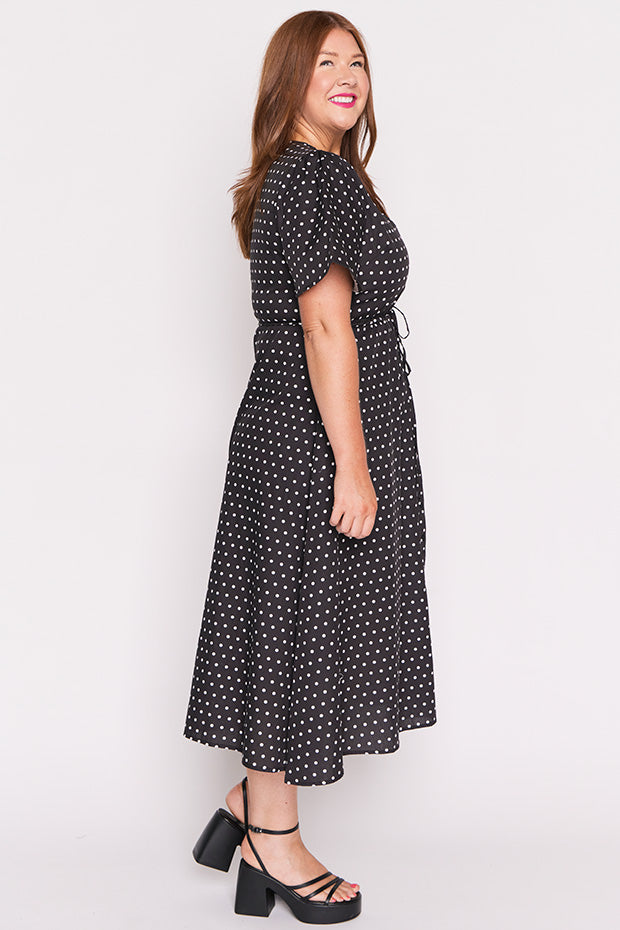 Marley Cotton Black Spot Dress – Black Spot midi dress