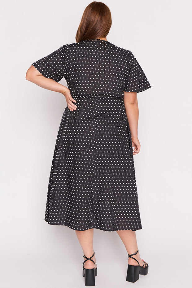 Marley Cotton Black Spot Dress – Black Spot midi dress