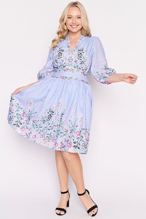 Abbie Sky Dancing Clover Dress – Sky Dancing Clover knee length dress