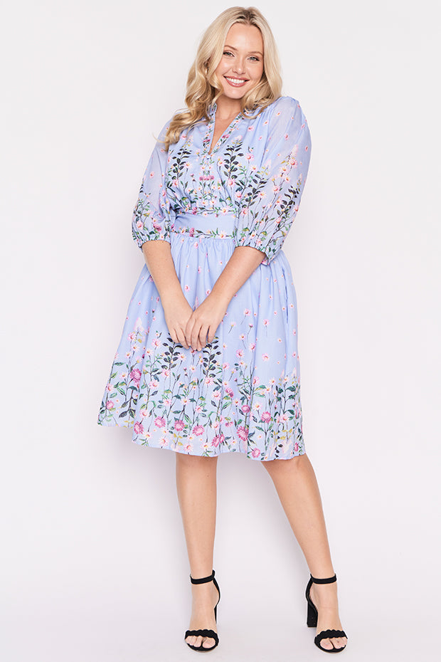 Abbie Sky Dancing Clover Dress – Sky Dancing Clover knee length dress