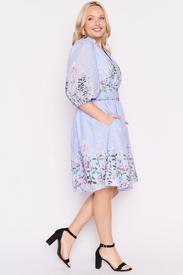 Abbie Sky Dancing Clover Dress – Sky Dancing Clover knee length dress