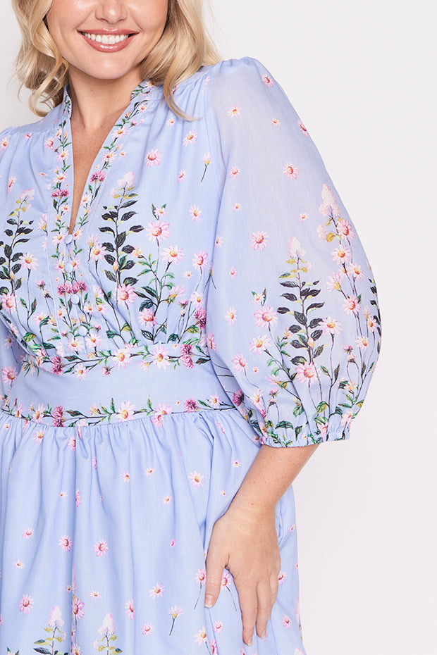 Abbie Sky Dancing Clover Dress – Sky Dancing Clover knee length dress