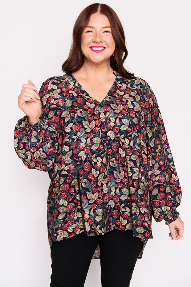 Jillian Raspberry Forest Shirt – Raspberry Forest top