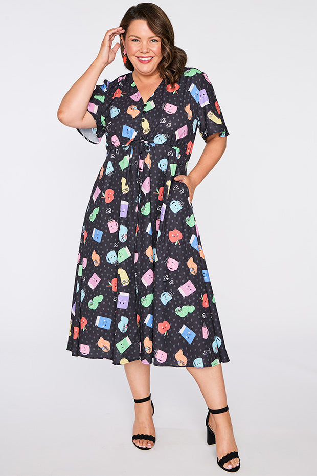 Marley Bookworm Black Dress – Bookworm Black midi dress
