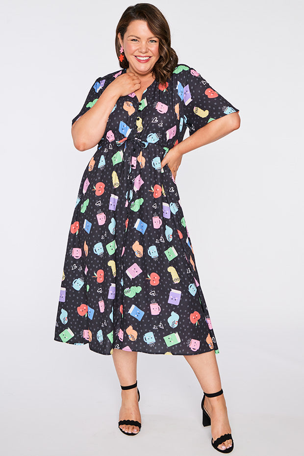 Marley Bookworm Black Dress – Bookworm Black midi dress
