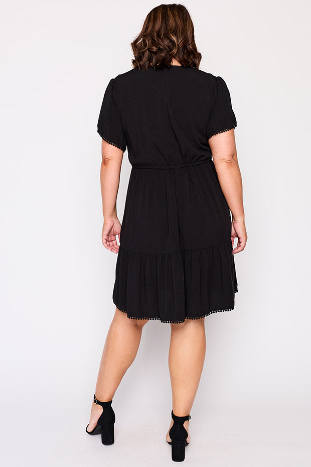 Gloria Black Dress – Black knee length dress