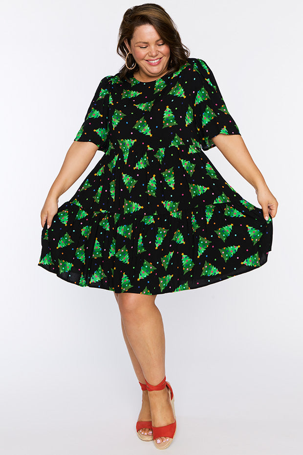 Izzie Christmas Tree Dress – Christmas Tree mini dress