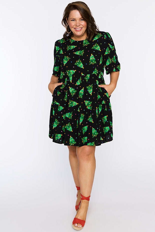 Izzie Christmas Tree Dress – Christmas Tree mini dress