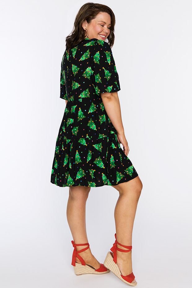 Izzie Christmas Tree Dress – Christmas Tree mini dress