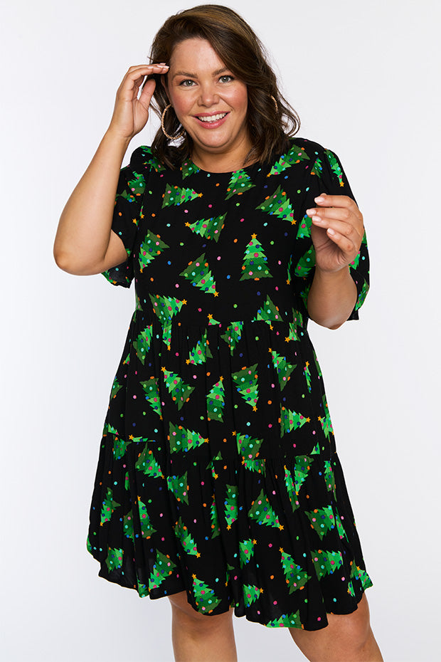 Izzie Christmas Tree Dress – Christmas Tree mini dress