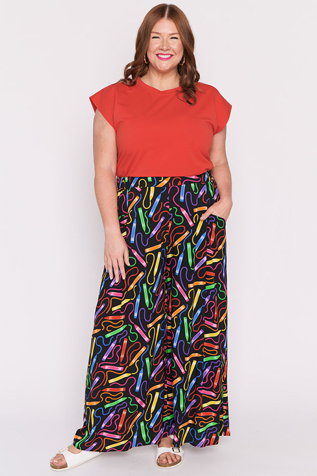 Xane Crazy Crayons Pant – Crazy Crayons wide leg pants