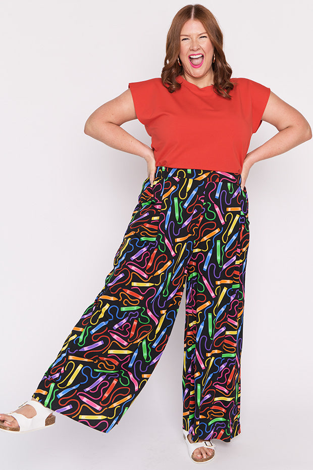 Xane Crazy Crayons Pant – Crazy Crayons wide leg pants
