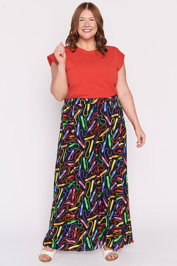 Xane Crazy Crayons Pant – Crazy Crayons wide leg pants