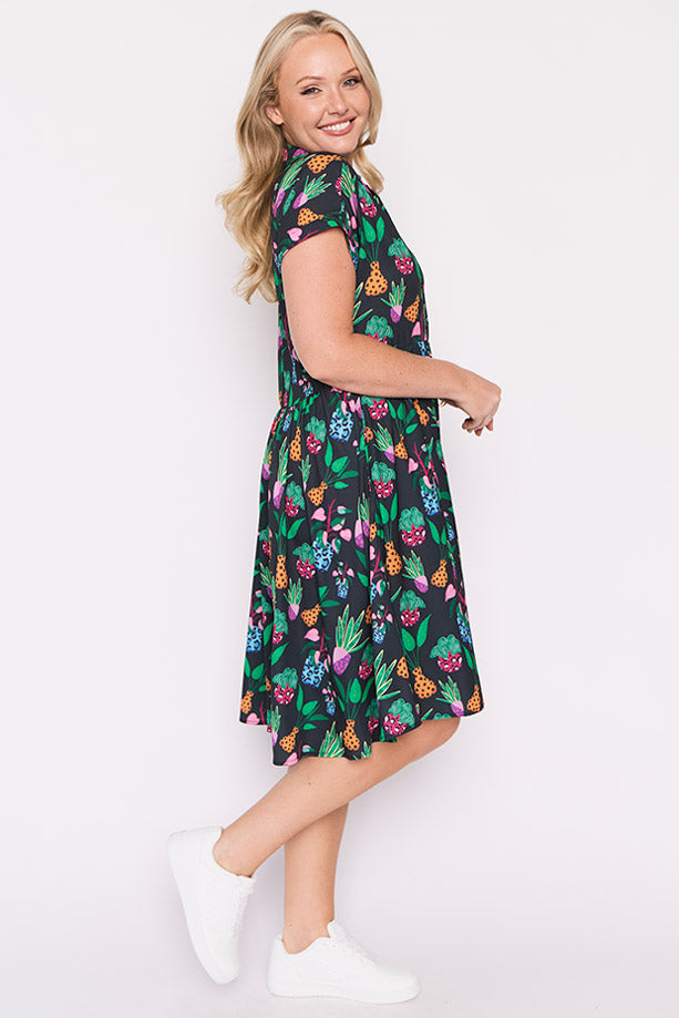 Frankie Inky Plants Dress – Inky Plants shirt dress