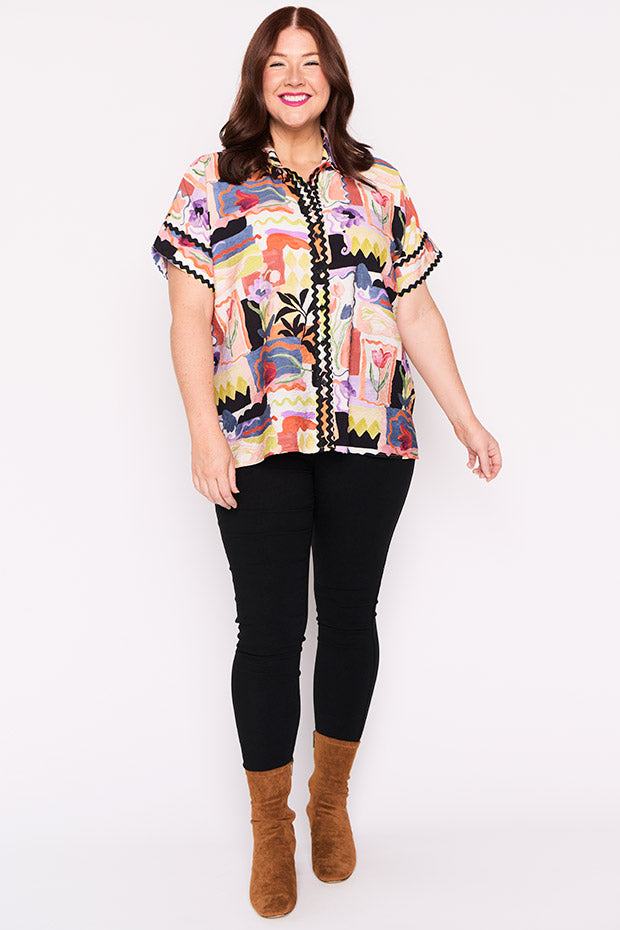 Regyn Framed Flora Shirt – Framed Flora top