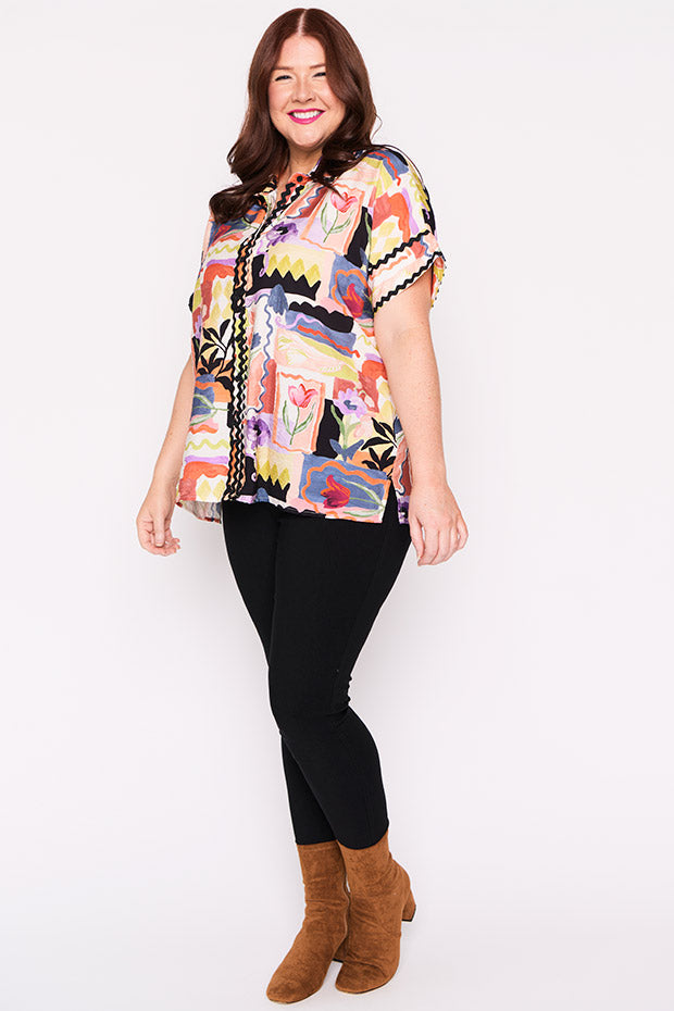 Regyn Framed Flora Shirt – Framed Flora top