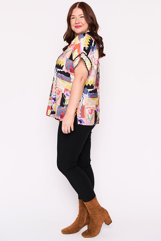 Regyn Framed Flora Shirt – Framed Flora top