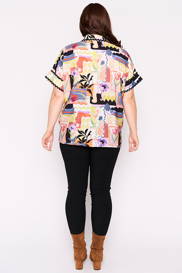 Regyn Framed Flora Shirt – Framed Flora top