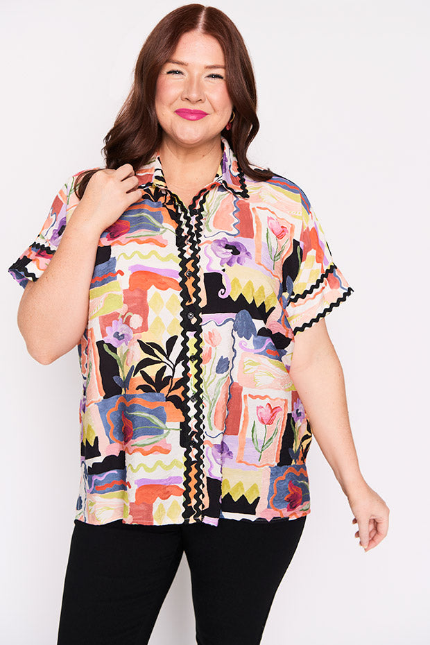 Regyn Framed Flora Shirt – Framed Flora top