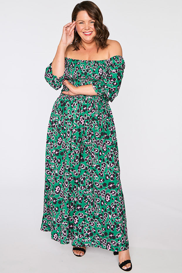Kiki Green Leopard Jumpsuit – Green Leopard jumpsuit