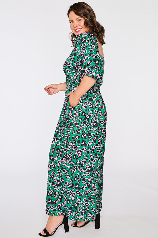 Kiki Green Leopard Jumpsuit – Green Leopard jumpsuit