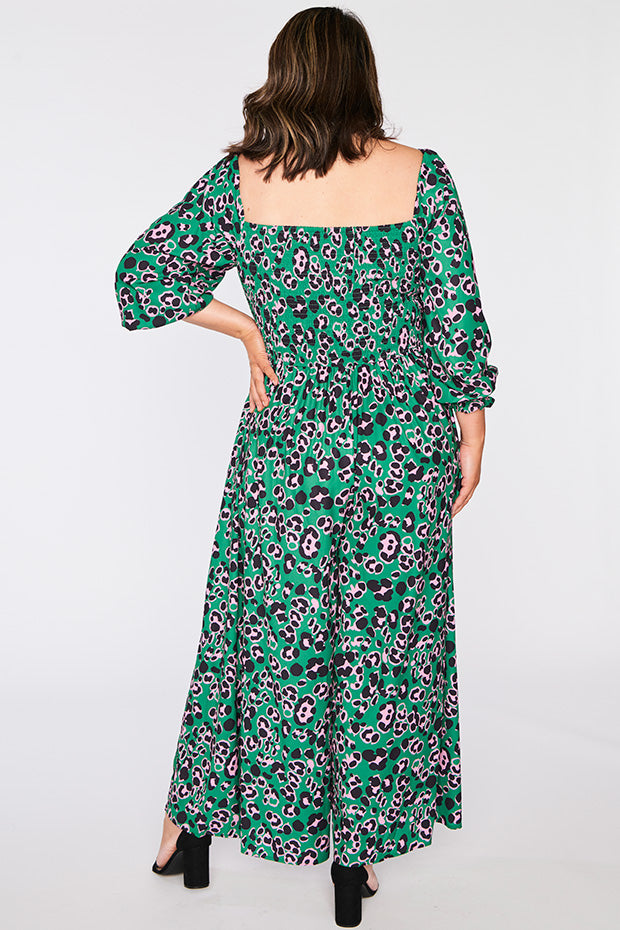 Kiki Green Leopard Jumpsuit – Green Leopard jumpsuit