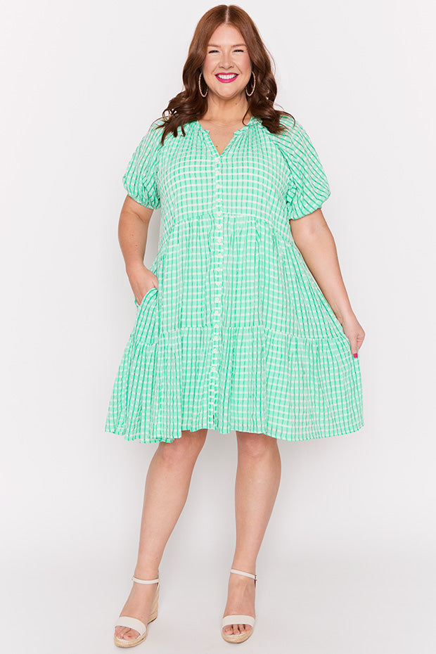 Kya Green Dress – Green midi dress