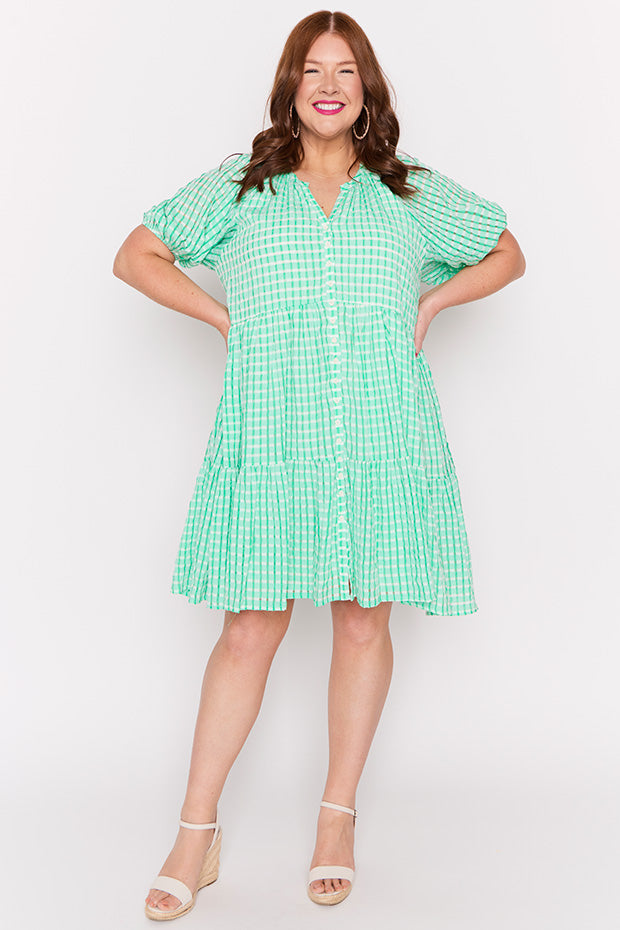 Kya Green Dress – Green midi dress