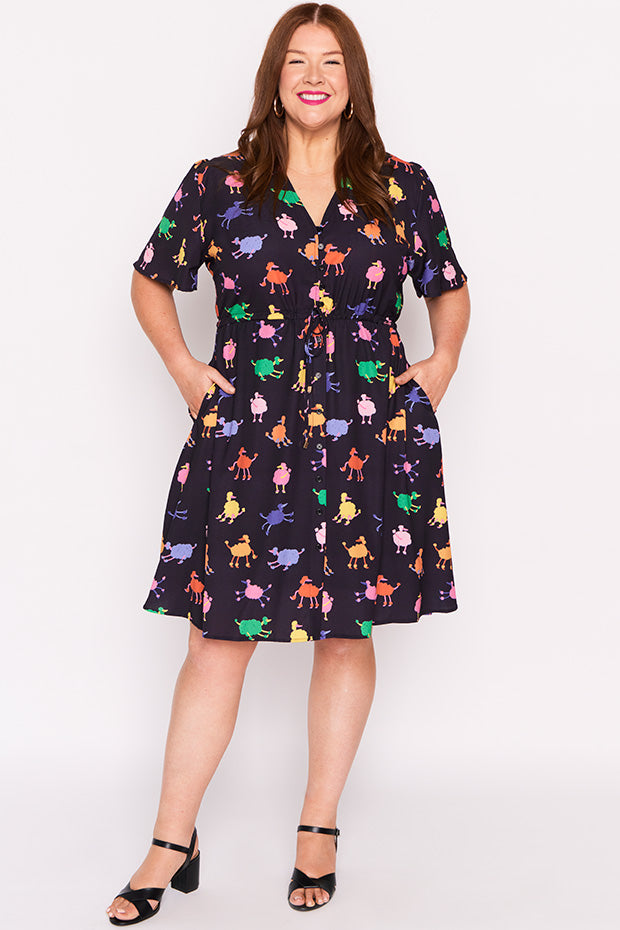 Siena Poodles Dress – Poodles knee length dress