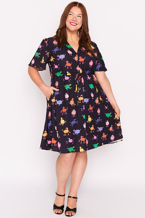 Siena Poodles Dress – Poodles knee length dress