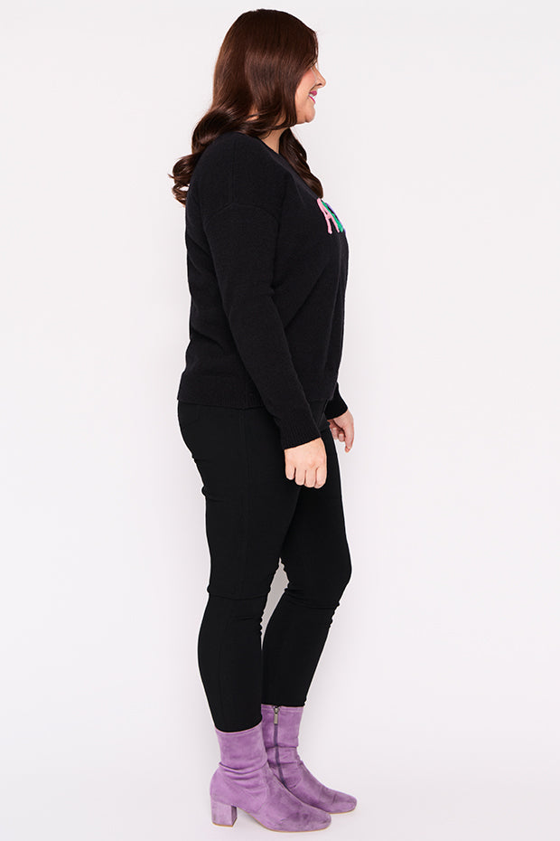 Playschool Black Knit – Black knit jumper