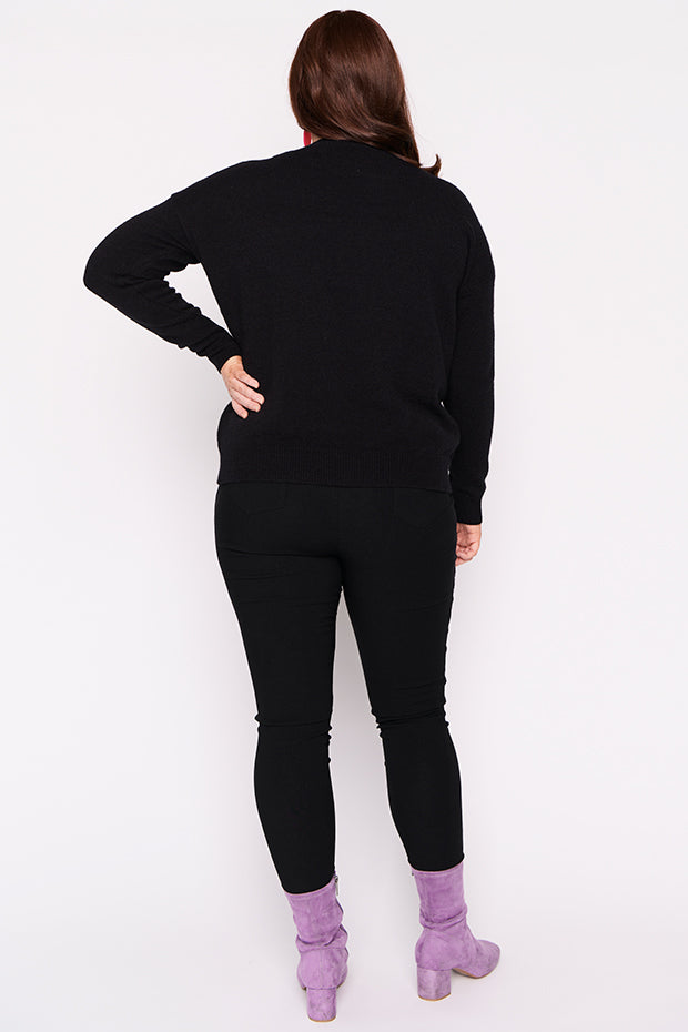 Playschool Black Knit – Black knit jumper
