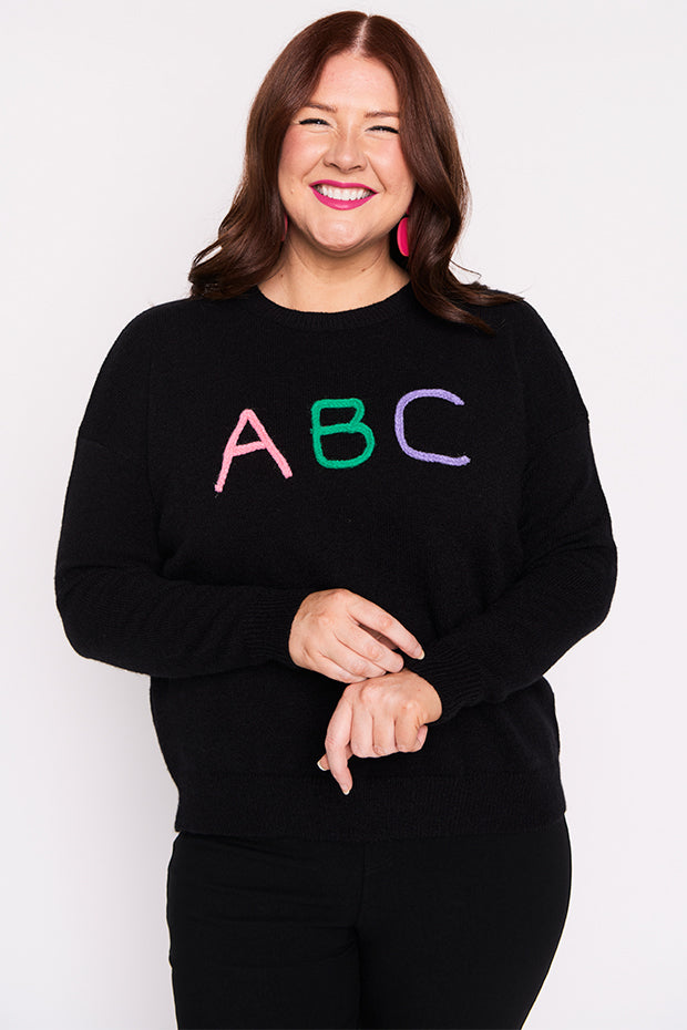Playschool Black Knit – Black knit jumper