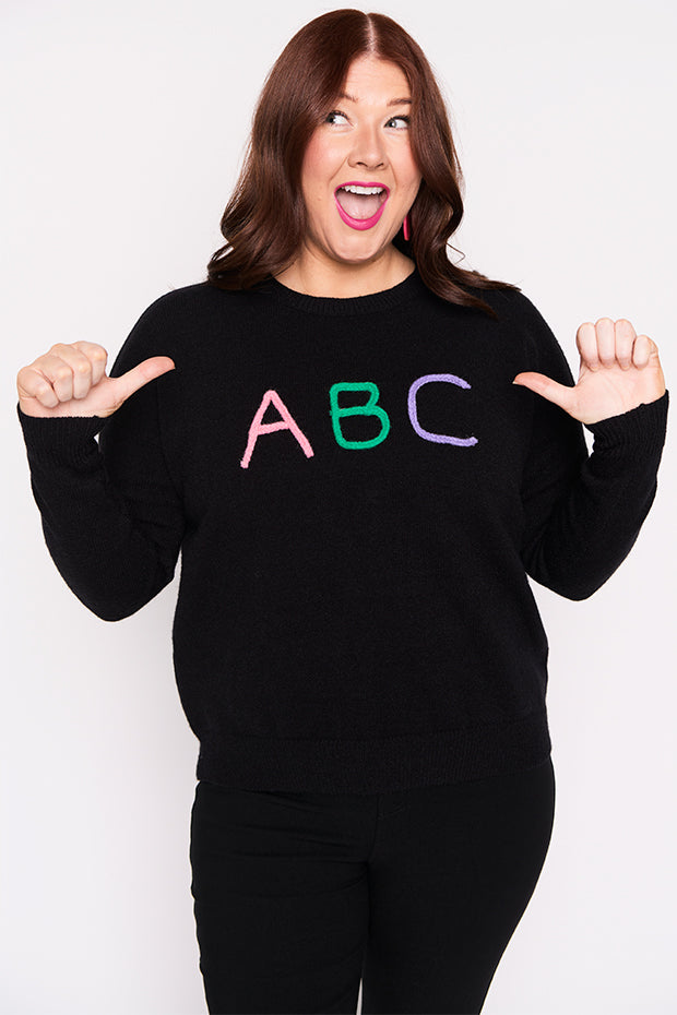 Playschool Black Knit – Black knit jumper