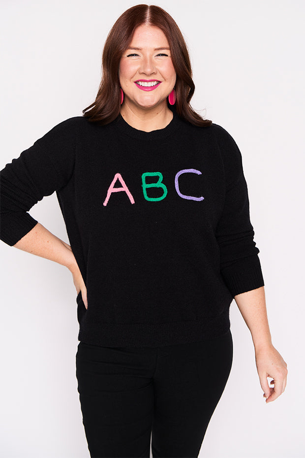 Playschool Black Knit – Black knit jumper