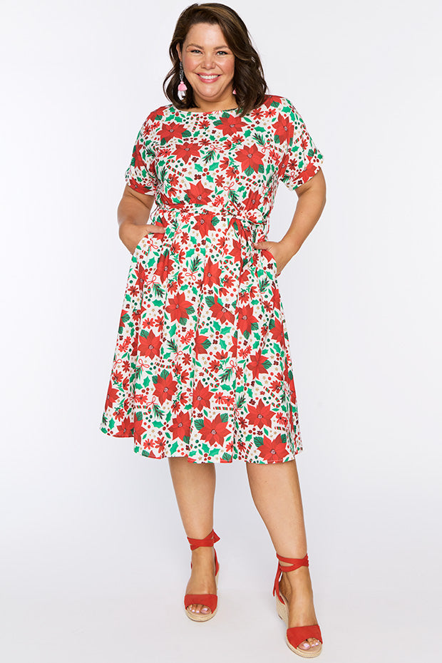 Valencia Flowers Of Christmas Dress – Flowers Of Christmas midi dress