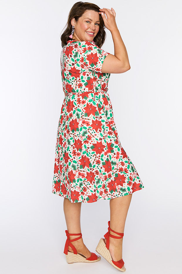 Valencia Flowers Of Christmas Dress – Flowers Of Christmas midi dress