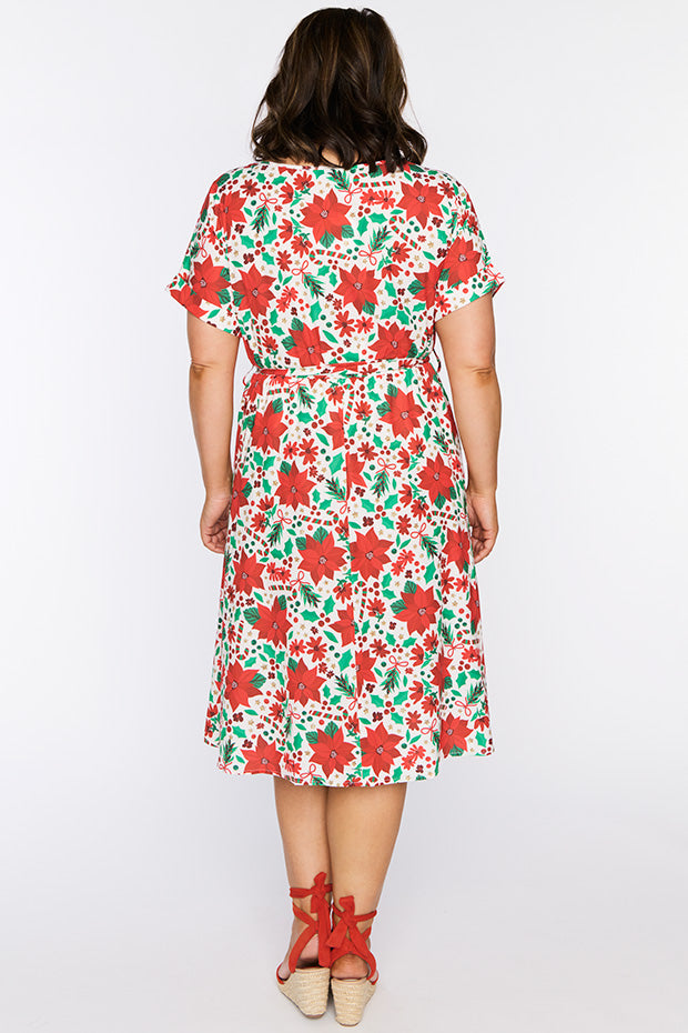 Valencia Flowers Of Christmas Dress – Flowers Of Christmas midi dress